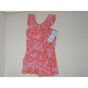 NWT Cat & Jack Coral Floral Dress - Toddler Girl's Size 4T